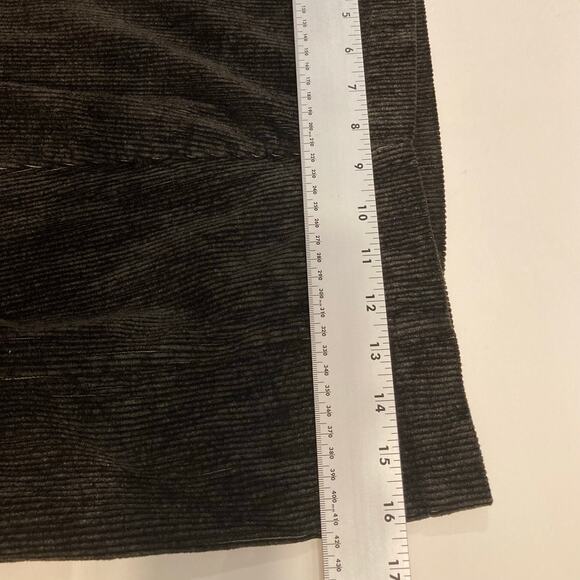 Nwot SHACK INCORPORATED Pants L Corduroy Silk Super-Wide-Barrel Drop Crotch Blac - Picture 11 of 11